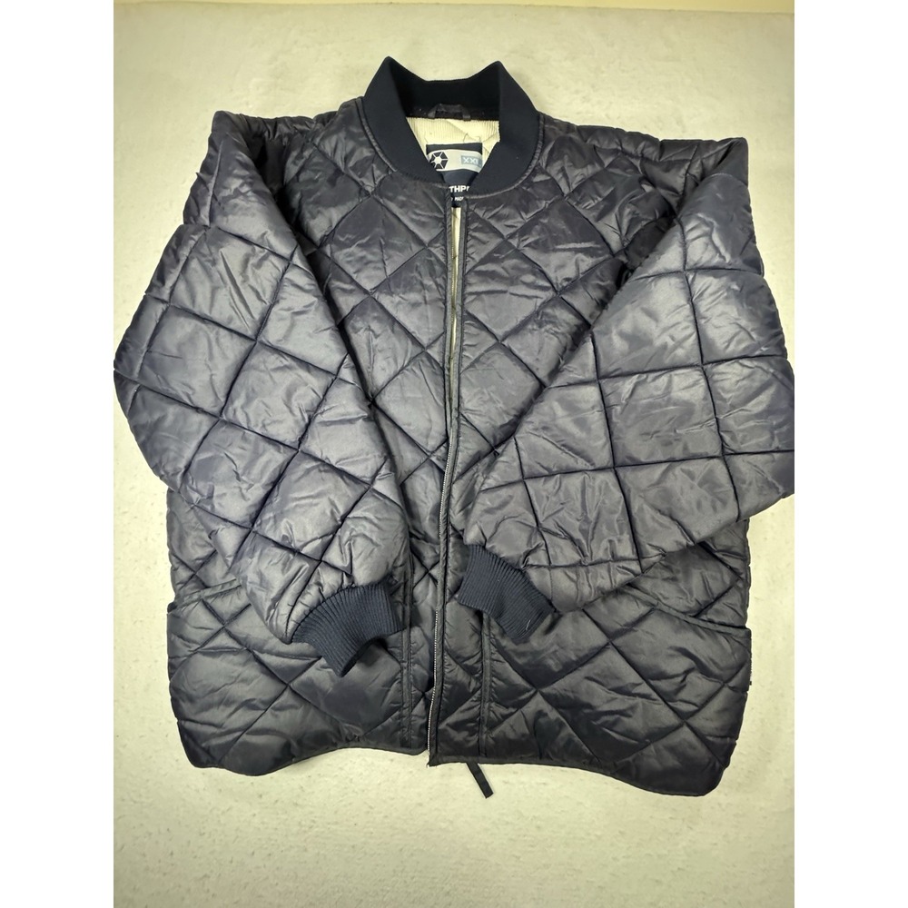 Y2K Southpole Quilted Bomber Jacket Mens XXL Streetwear Hip Hop‎ BROKEN ZIPPER